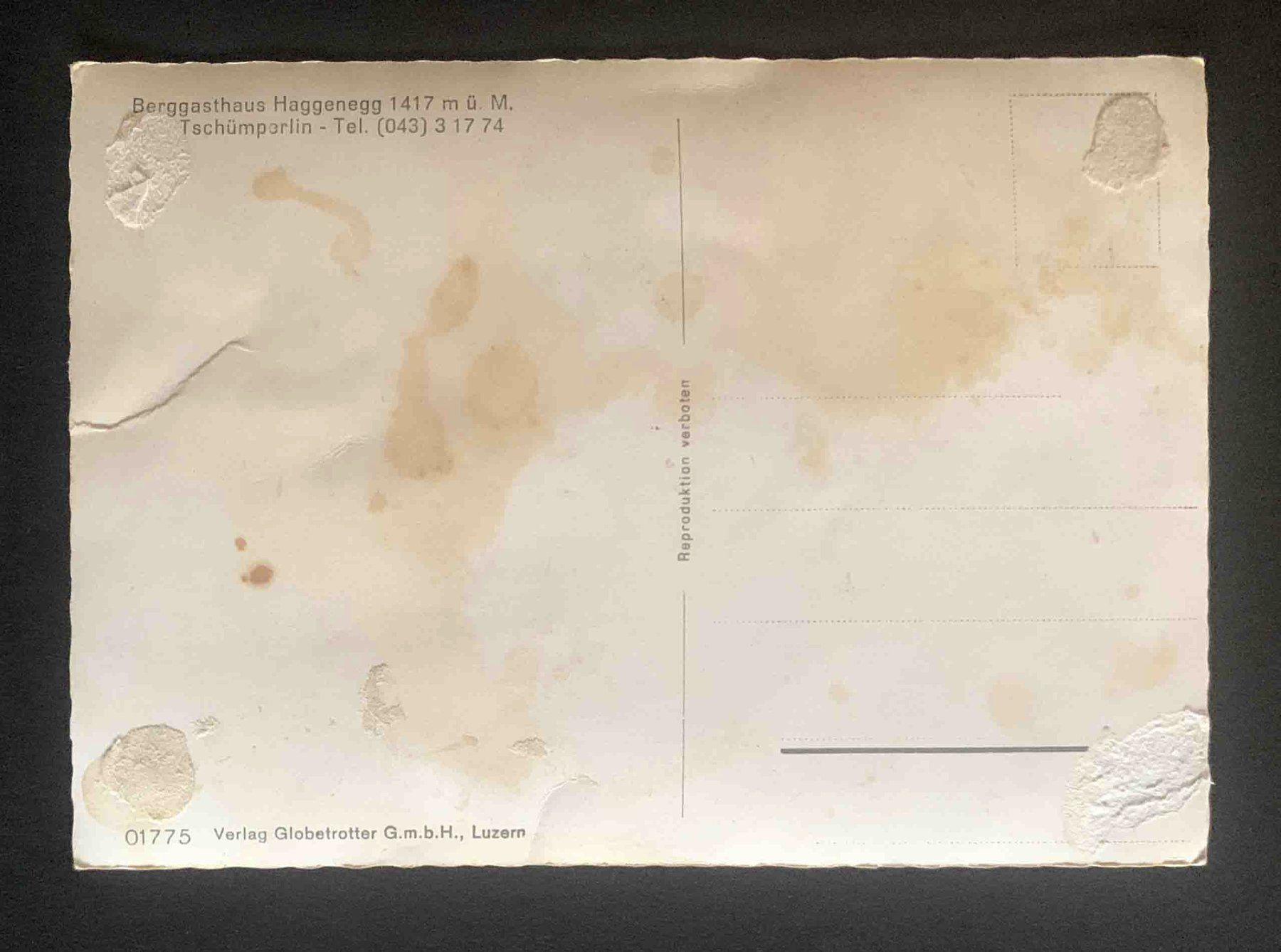 Cartoline postali: AK Berggasthaus Haggenegg – Usato da Goldau venduto da artelier1 1