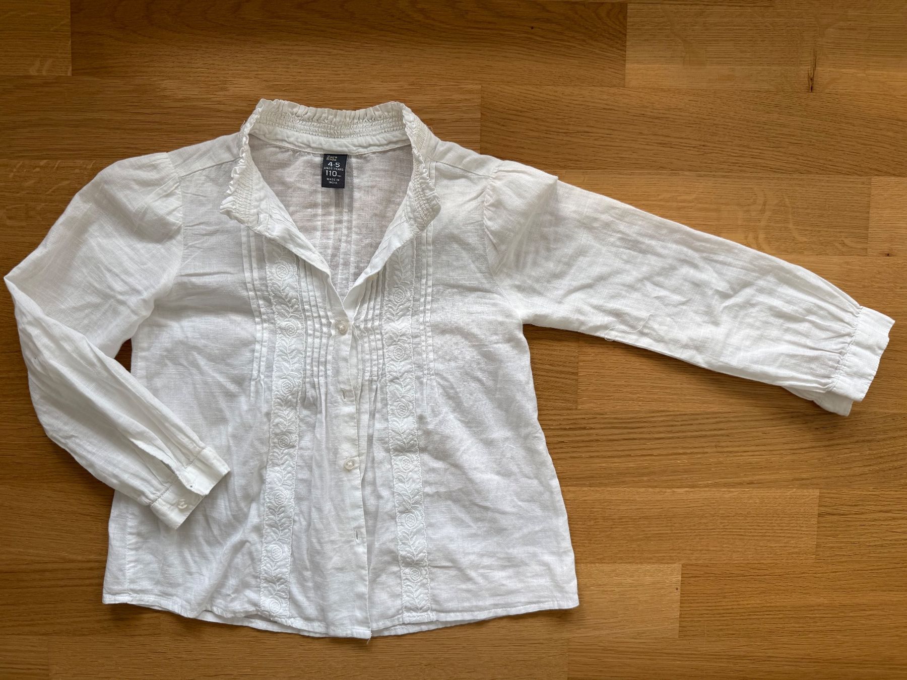 Zara Camicette, T-shirt & Top: Weisse Bluse Gr 110 – Usato da Hünibach venduto da rotestandem01