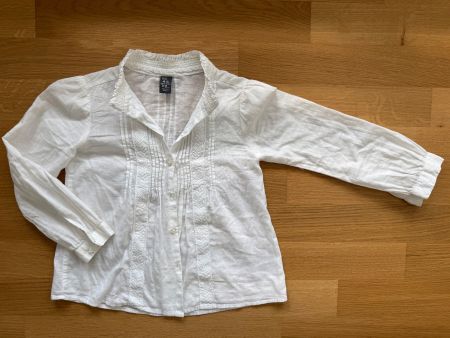 Weisse Bluse Gr 110