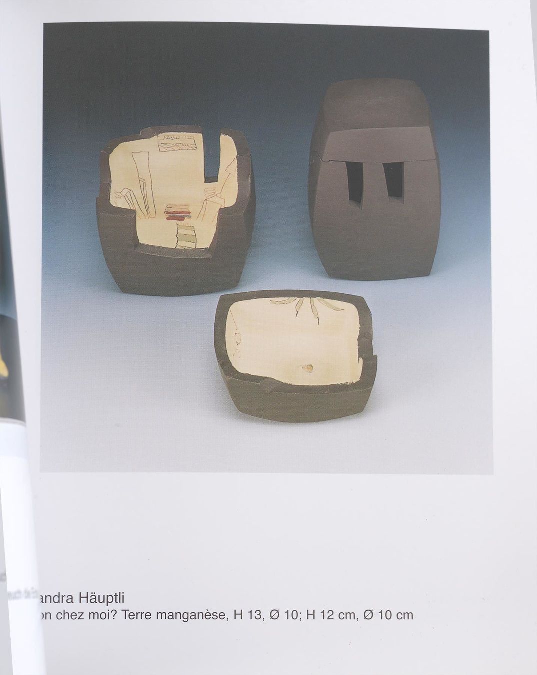 Statuette: Sandra Häuptli: "Mon chez moi", Kunstkeramik Schweiz – Usato da Bern venduto da chamunda 2