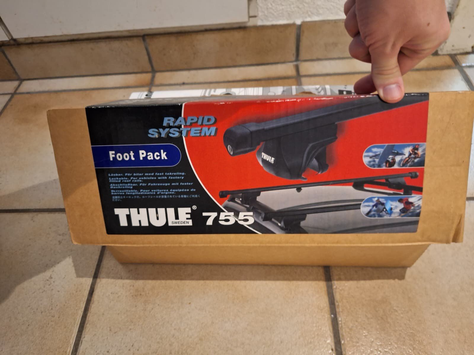 Thule Dachträger: Thule 755 Footpack  + Dachträgerstangen – Gebraucht aus Ipsach von nik_6hkj