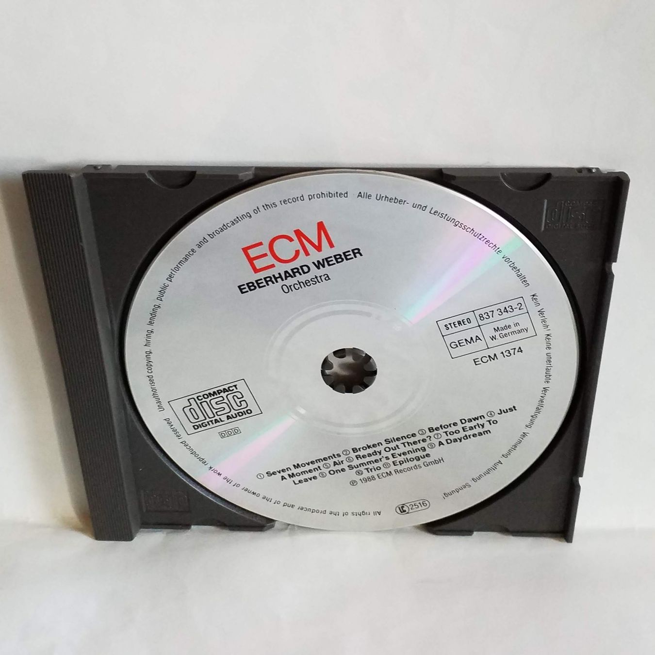 CD: EBERHARD WEBER,  orchestra - cd 1988  +++++ – Usato da Yverdon-les-Bains venduto da Jacotreut 2