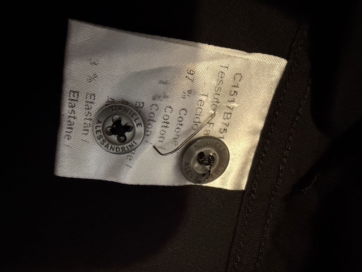 Camicie: Camicia uomo GREY DANIELE ALESSANDRINI taglia 41 nera – Usato da Lugano venduto da can_xdd8 6