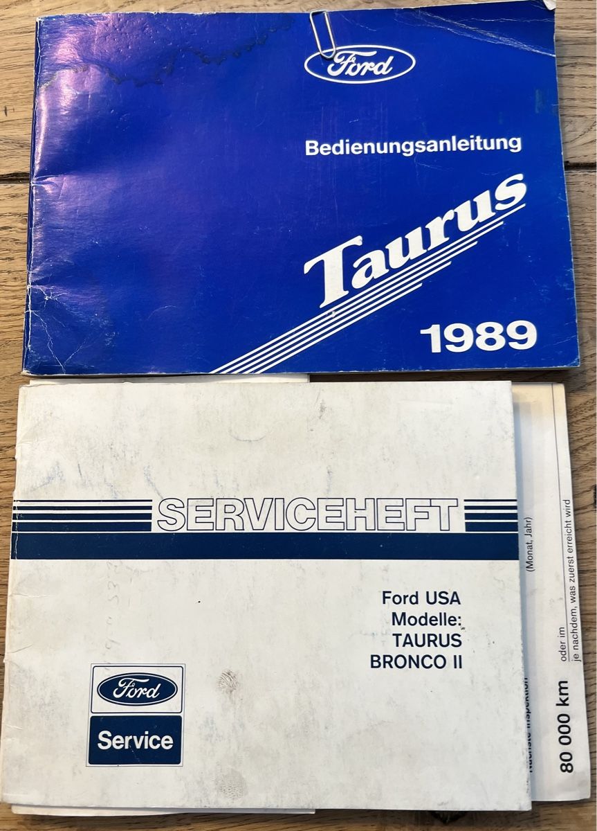 Documenti: Ford Taurus 1989 Bedienungsanleitung  – Usato da Sevelen venduto da Ritiplampi