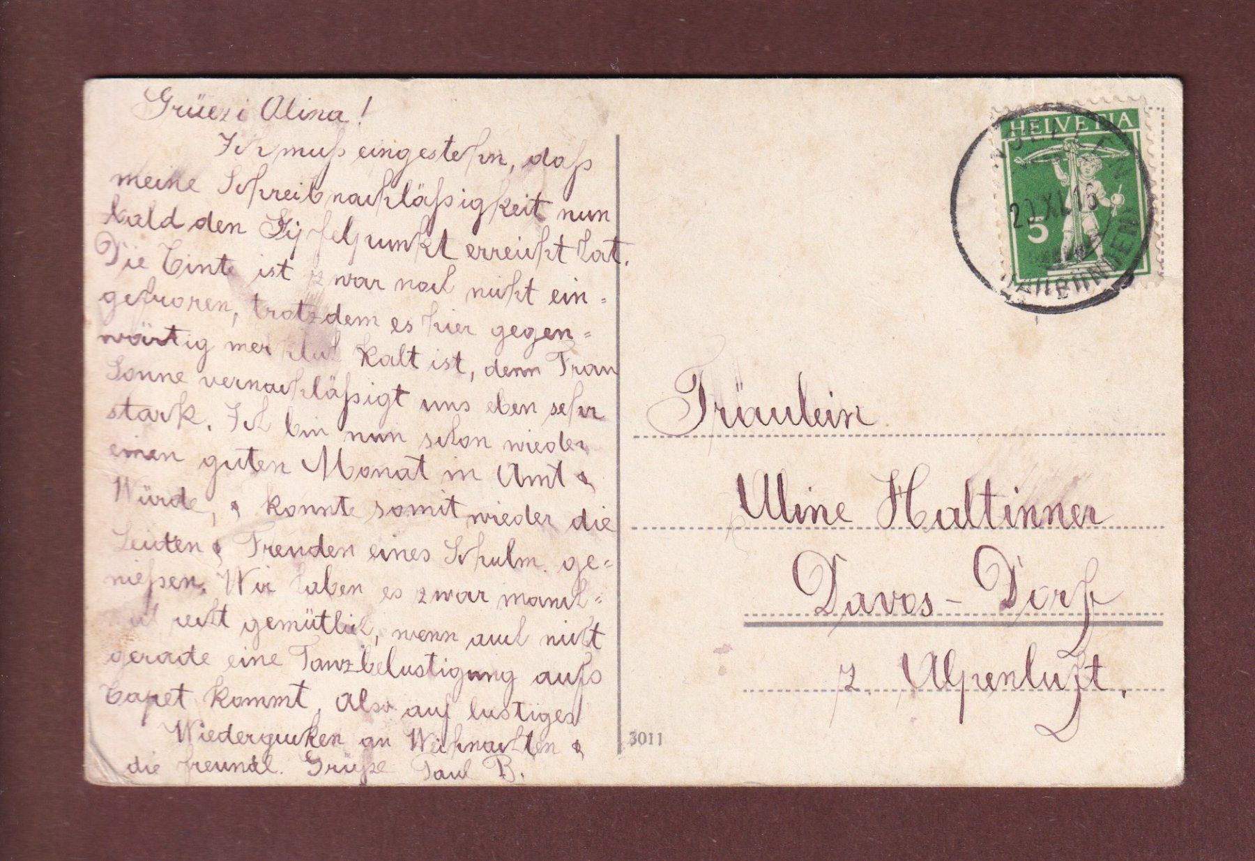 Ansichtskarten: BERN - Bundespalast - Leute - 1916 – Gebraucht aus Pully von nicecards-shop 1