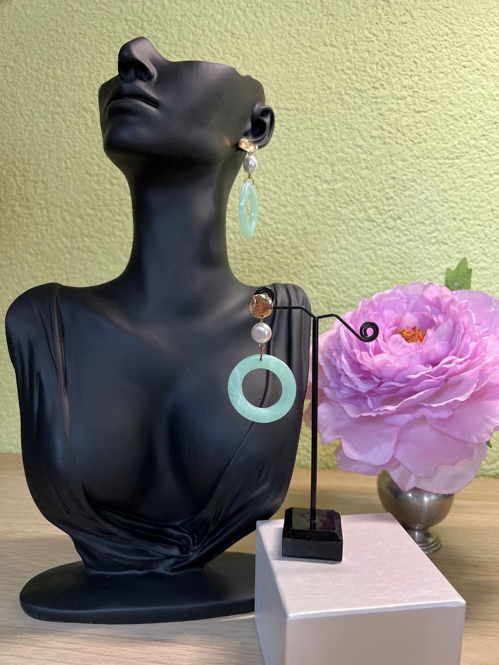 Orecchini pendenti & Orecchini a lobo: Schöne Türkise Ohrringe – Usato da Seon venduto da Sunny-Schmuck78