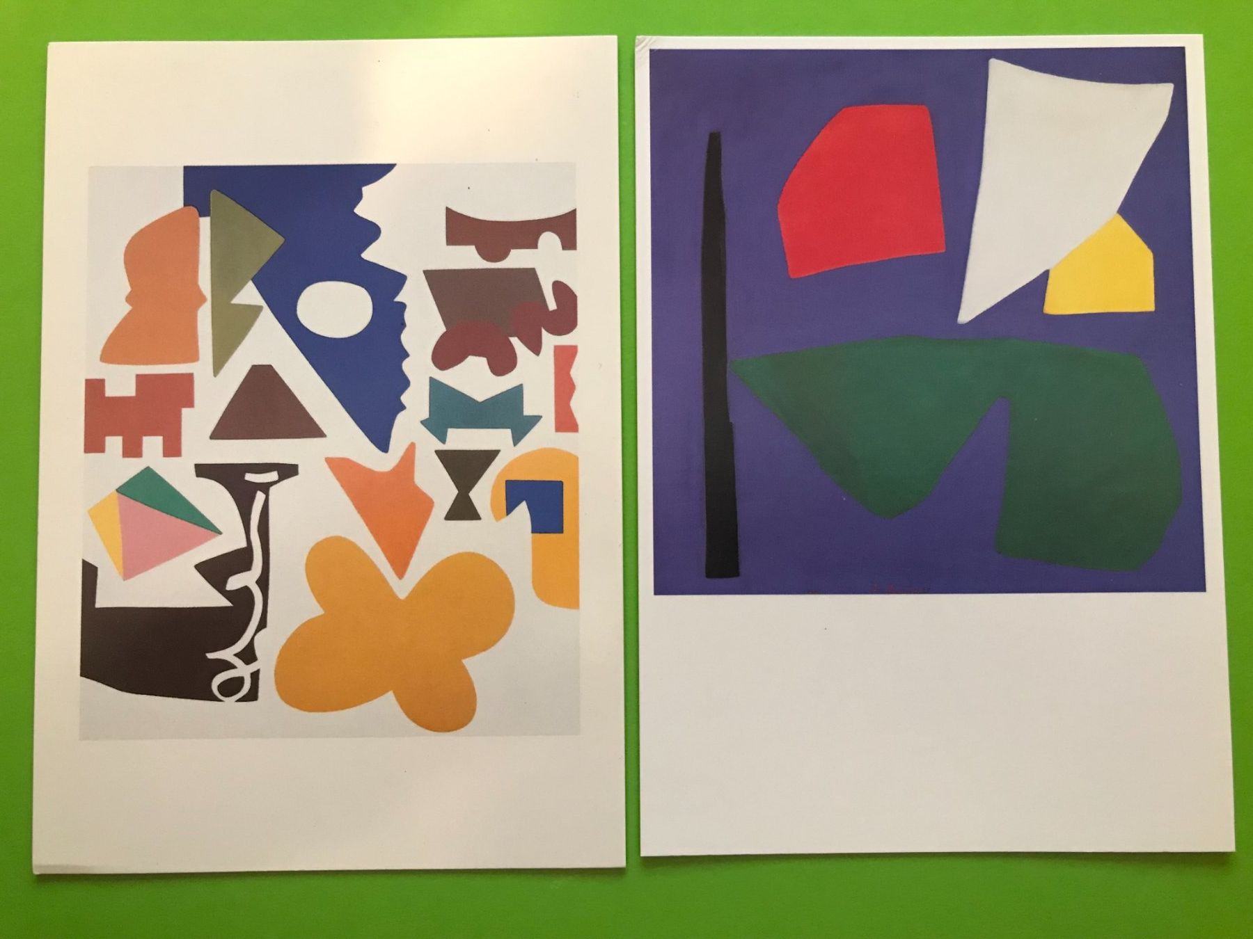 Cartoline postali: 2x Postkarten Shirley Jaffe & Ferdinand Gehr – Usato da Luzern venduto da mey_s13