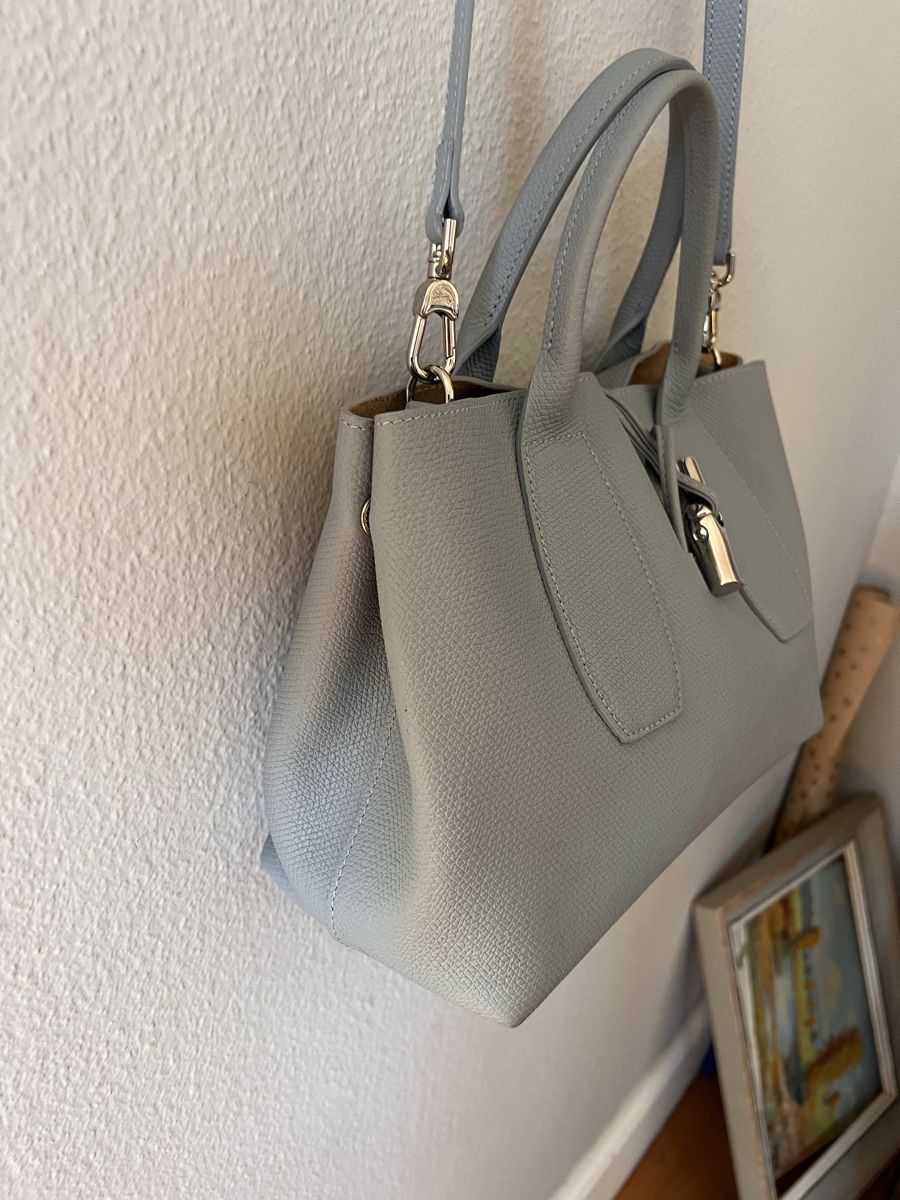 Longchamp Taschen für Damen: Handtasche Longchamp, hellblau Leder – Gebraucht aus Solothurn von Brini06 3