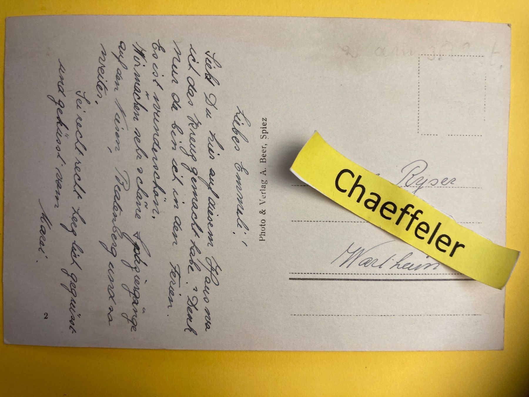 Ansichtskarten: Krattigen am Thunersee – Gebraucht aus Zürich von Chaeffeler 1