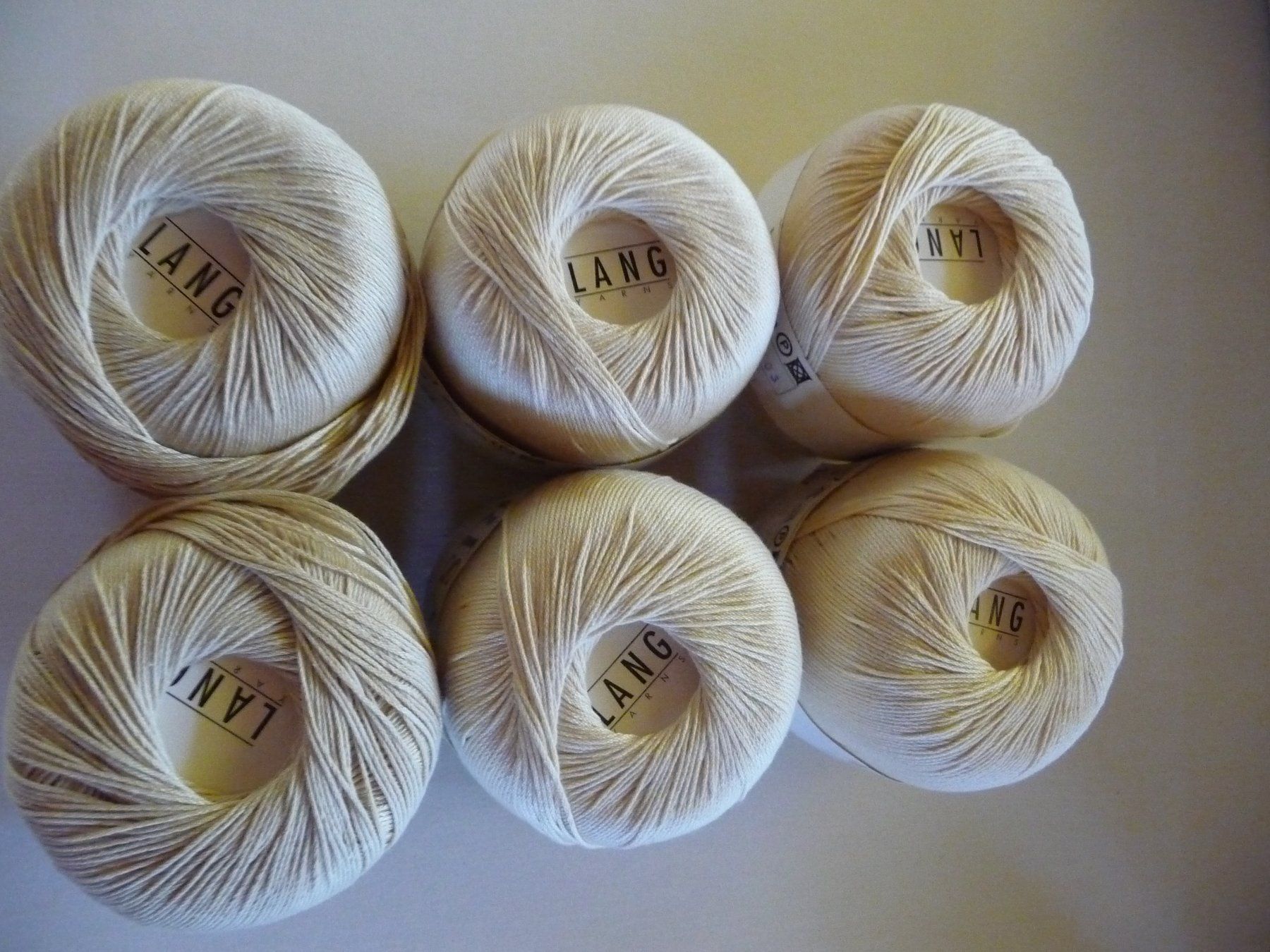 Lang Yarns Lana: 6 Knäuel Marisa Baumwolle – Nuovo (secondo la descrizione) da Kirchberg BE venduto da lavendel02
