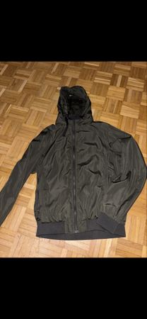 Herren Jacke Kapuze dunkelgrün Grösse M