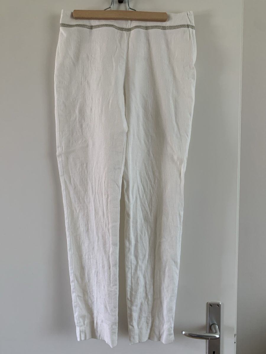 Nafnaf Pantaloni: Pantalon blanc NafNaf – Usato da Prangins venduto da val_2c72