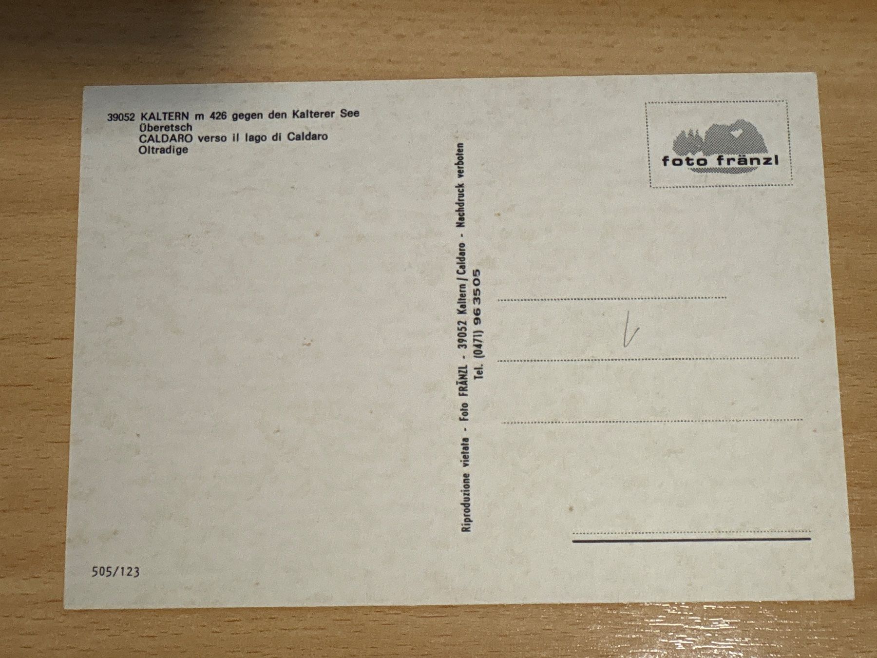 Cartes postales: Ansichtskarte Kaltern gegen den Kalterer See – D'occasion à Ibach par lisch3 1