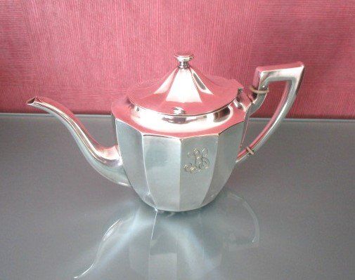 Teiere: antike Teekanne - wohl Silber - ev. versilbert - 560 Gramm – Usato da Luzern venduto da Horoskop1 4