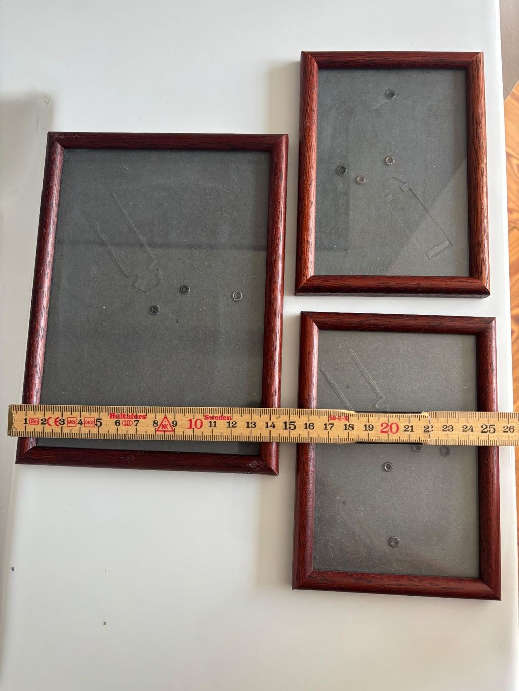 Cornici: Vintage Bilderrahmen Holz dunkel Set 3 Stk. – Usato da Horgen venduto da uge_pd5p 5