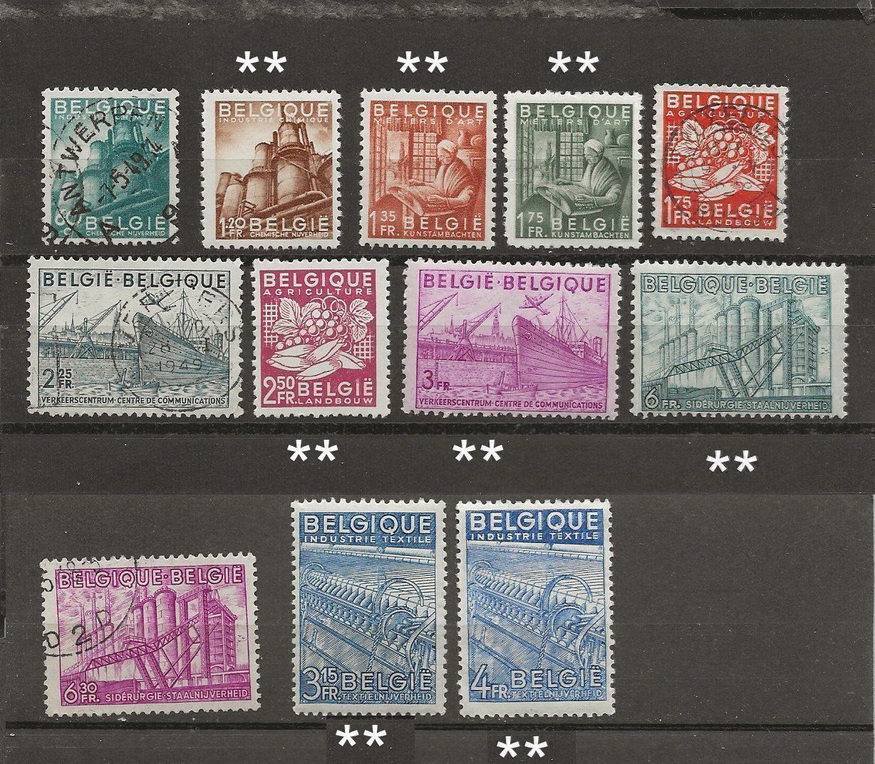 Tutti i francobolli: Exportations oblitérés et ** 1948 – Usato da Sion venduto da PierreP01