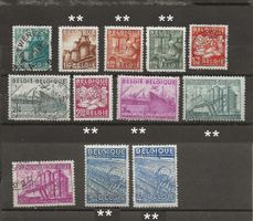 Exportations oblitérés et ** 1948