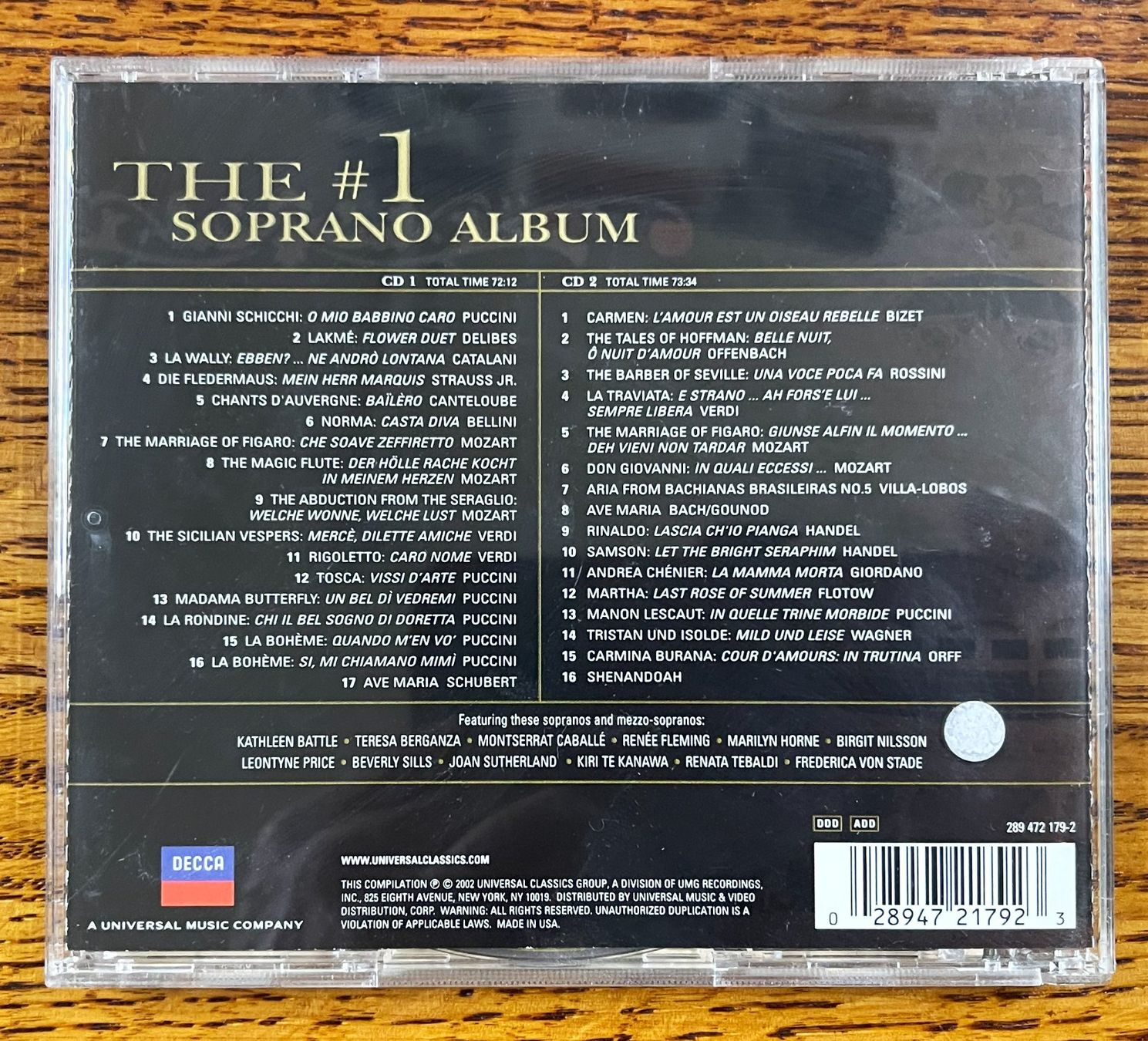 CD: THE 1 SOPRANO ALBUM CD – Usato da Oftringen venduto da Vucki 1