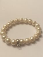 Thomas Sabo Charm Armband mit Süsswasserperlen mit Silber