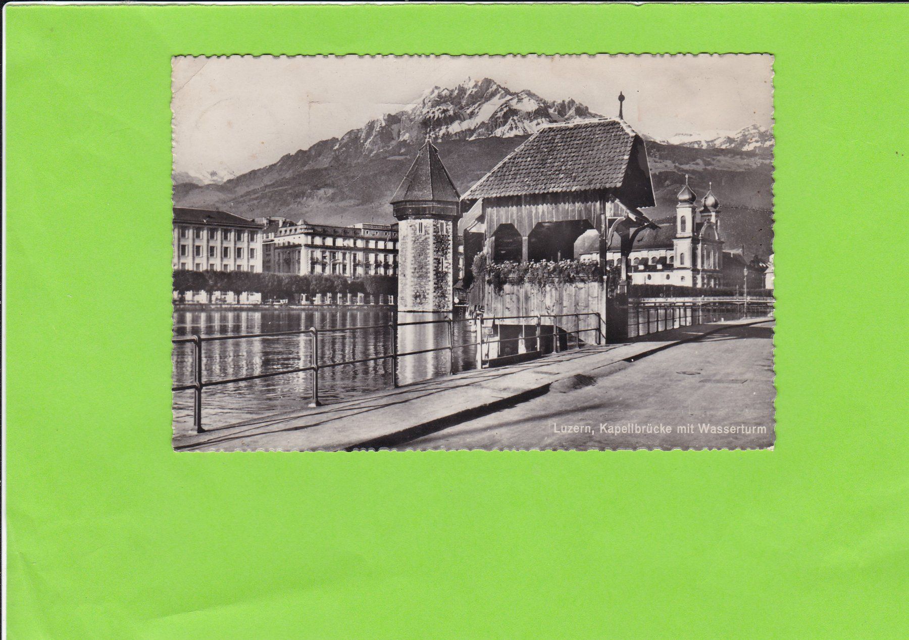 Cartoline postali: Luzern-Kapellbrücke – Usato da St. Peterzell venduto da neckertal