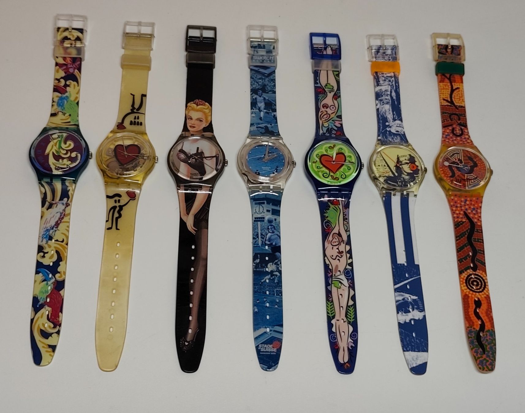 Swatch Orologi: Uhren Lot 7 Swatch Uhren – Difettoso da Eschenbach SG venduto da Piratenschatz