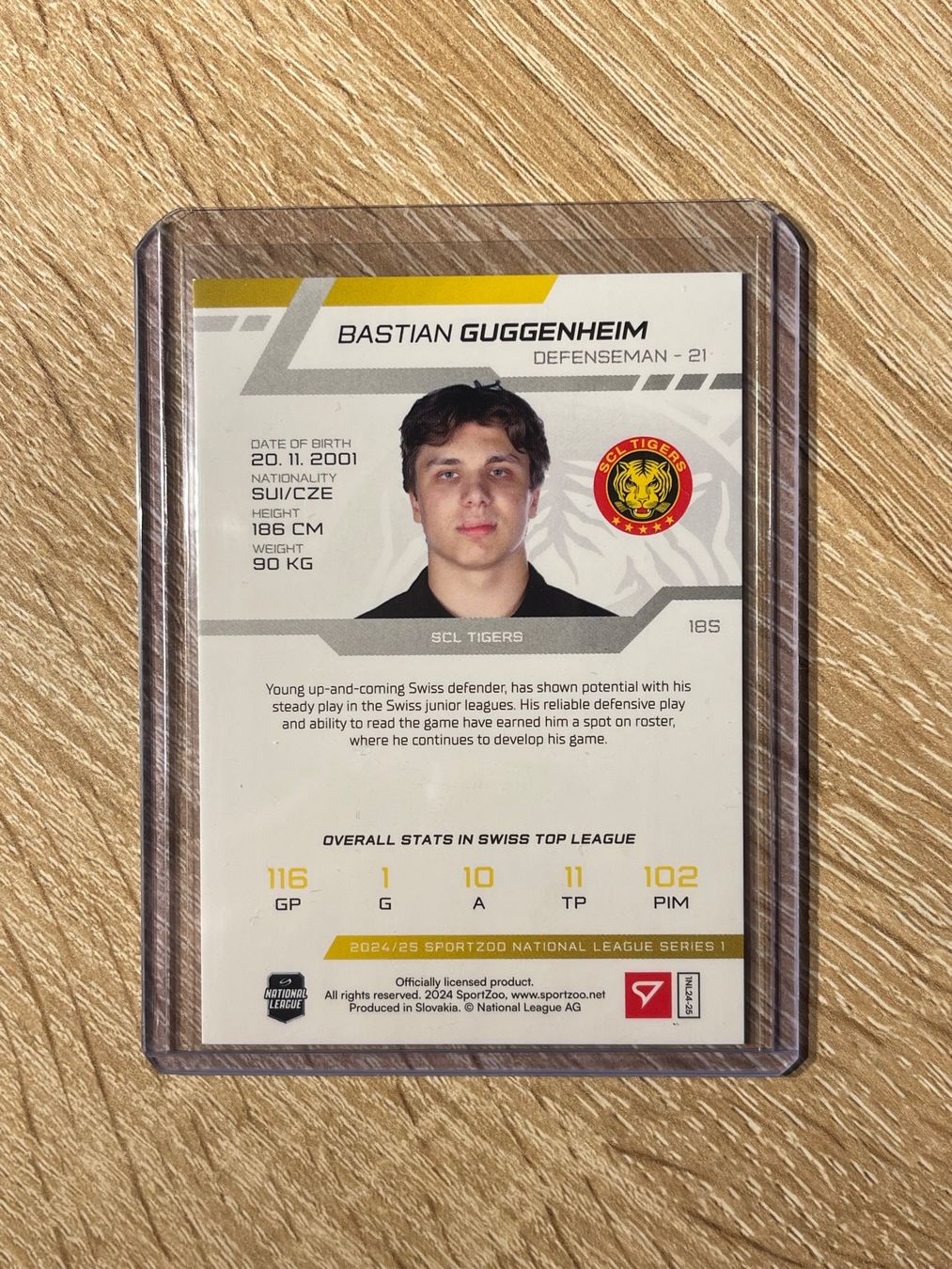 Sportzoo Sammelbilder & Trading cards: Bastian Guggenheim SCL Tigers 04/20 – Gebraucht aus Thun von Suomitiger 1