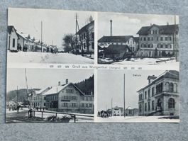 Alte PK / Gruss aus dem Murgenthal AG Gelaufen Bahnpost 1921