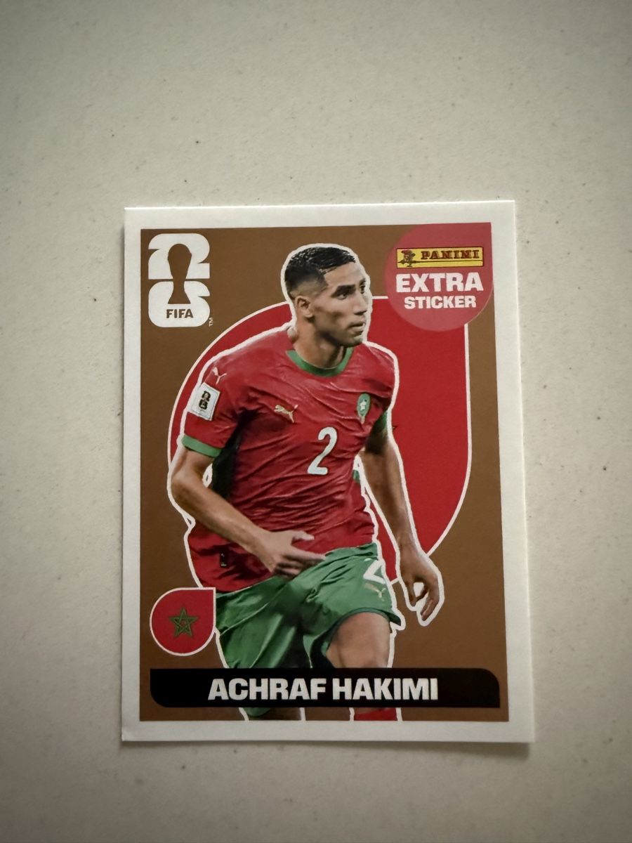 Panini Carte collezionabili: World Cup 2026 Panini - Extra Sticker Achraf Hakimi – Nuovo (secondo la descrizione) da Chiggiogna venduto da TheLegend88