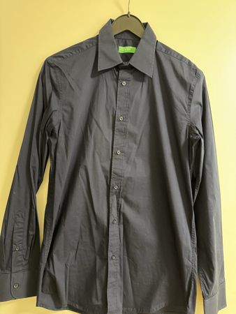 Benetton Hemd, Dunkelblau, Grösse S, Top Zustand!