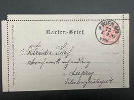 AK 1895 Ö Kartenbrief Wien   (G744)