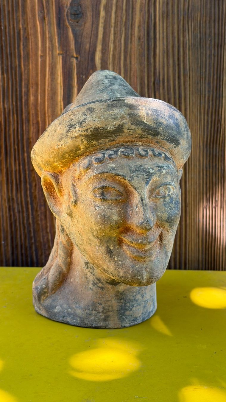 Statuette: etruskisch Apollo von Veji Replik Terracotta Ton – Usato da Riedholz venduto da Frettchen63