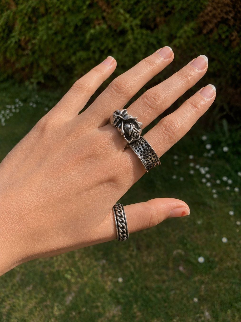 Bagues: Rock-Punk-Ring-Set in Rosa – D'occasion à Chalais par Decoarts.art