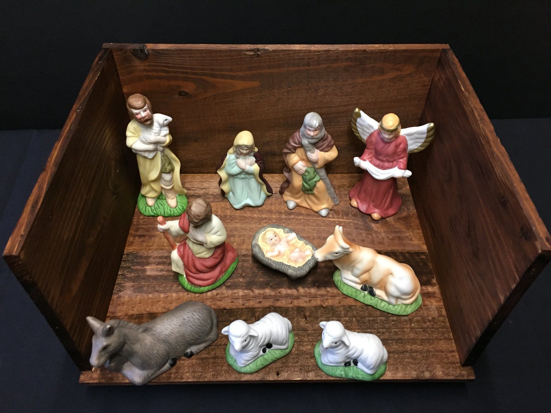 Statuette: 10 Vintage Krippenfigur – Usato da Schaffhausen venduto da vintageville 6