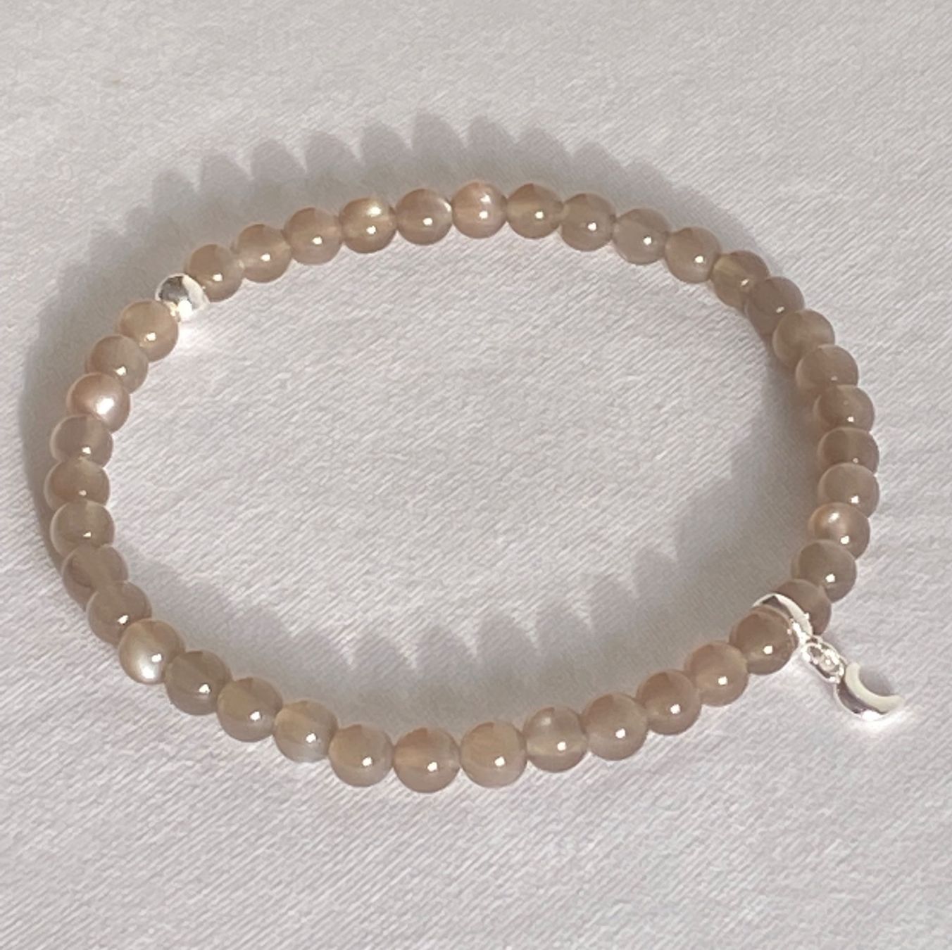 Armbänder & -reifen: Edelstein Armband Mondstein mit Silber auf Mass – Neu und originalverpackt aus Zuzwil SG von Lemliskat 5