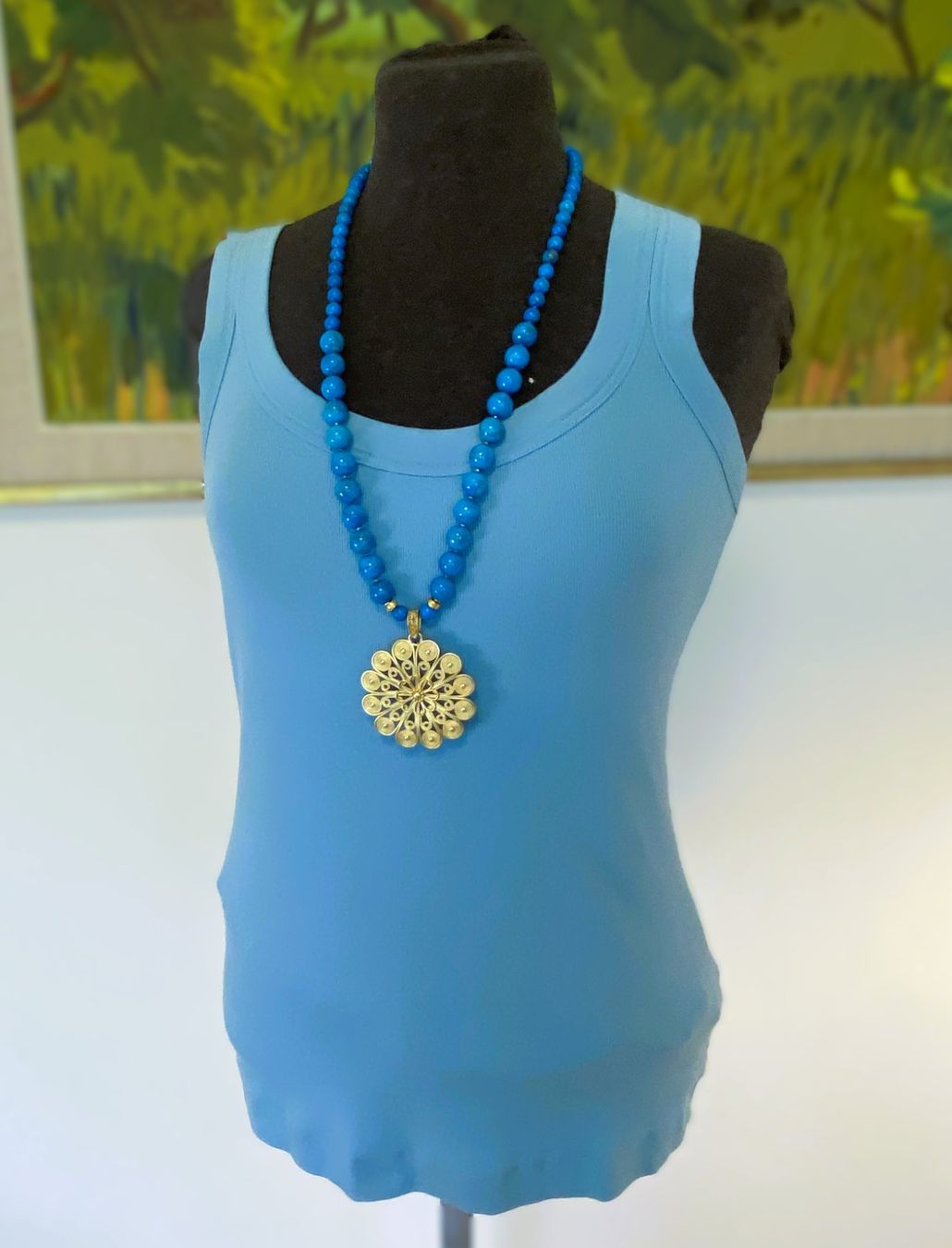 Marc Cain Top: MARC CAIN Top Shirt Baumwoll Ripp N3 BASIC blau – Nuovo (secondo la descrizione) da Allschwil venduto da Rosenfee