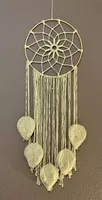 Grand attrape-rêves macramé bohème  90 × 30 cm