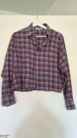 Karriertes cropped Hemd