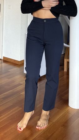 Massimo Dutti Hose dunkelblau Grösse EUR 34