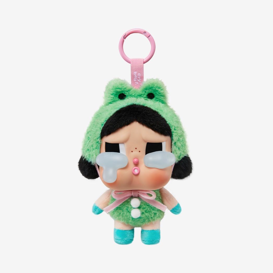 Pop Mart Statuette: POP MART CRYBABY Crying Again Plush WHAT A FROG – Nuovo e nell'imballaggio originale da Belmont-Lausanne venduto da HausPopCharm 2