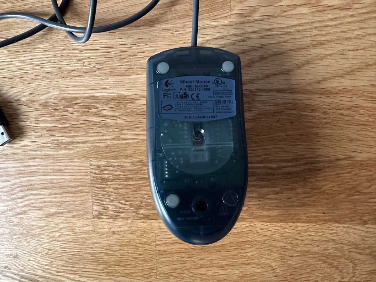 Logitech Mouse: Ab1CHF - Logitech USB Wired Wheel Mouse M-BJ58 – Usato da Lausanne venduto da brixton 1