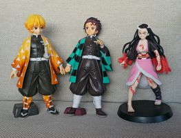 Anime Figuren: Tanjiro, Zenitsu & Nezuko aus Demon Slayer