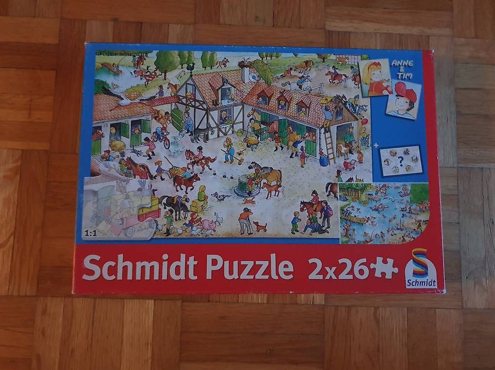 Anne & Tim Puzzle von Schmidt 2 x 26 (3+) (Gebraucht) in Zürich für CHF ...