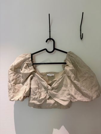 OTHER STORIES 100% Linen CropTop