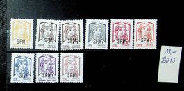 ST PIERRE-ET-MIQUELON SÉRIE TIMBRES NEUFS 2013. 13 €/AT54