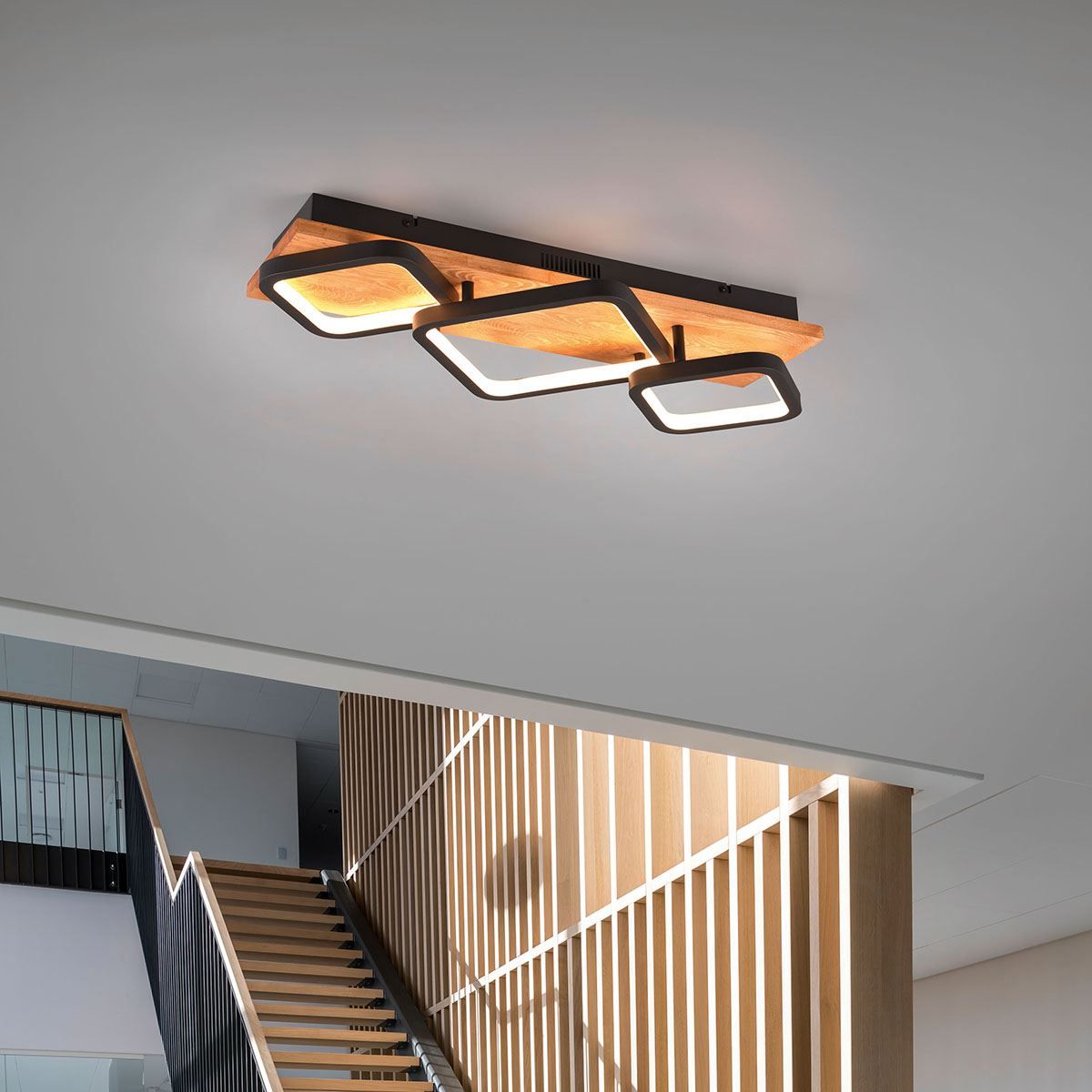 Lampadari & plafoniere: LED Deckenleuchte, Holz, 67 cm x 32 cm – Nuovo (secondo la descrizione) da Kreuzlingen venduto da Smart-Light 1