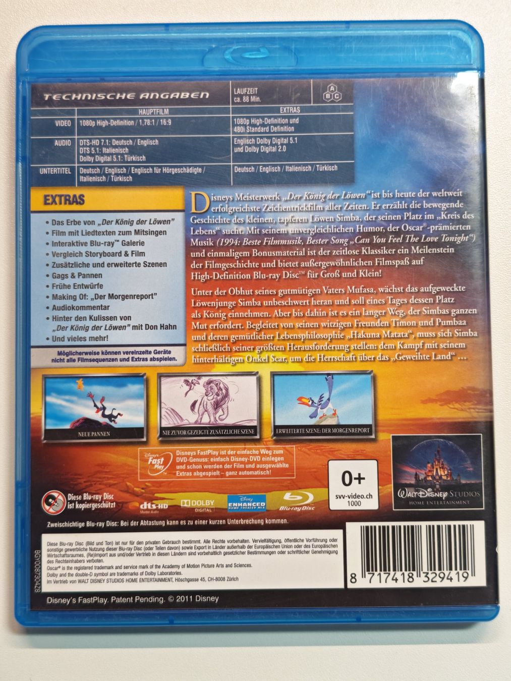Tutti i DVDs: Der König der Löwen – Usato da Liestal venduto da Kratzilla 2