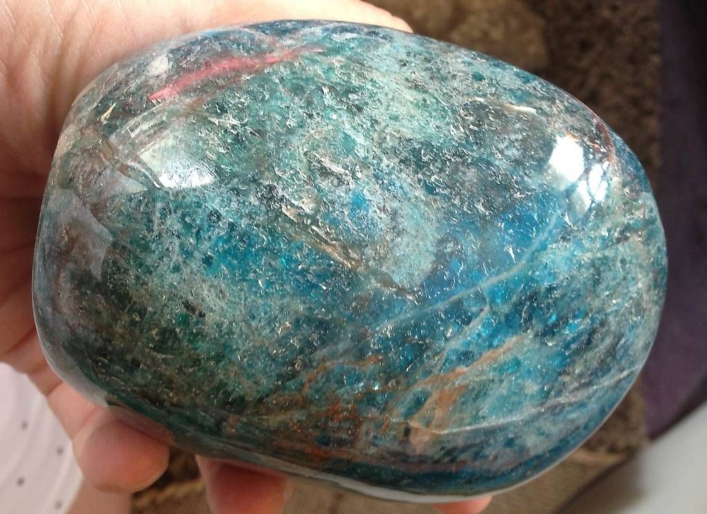 Minerali & Pietre curative: Apatite traitée bleue de madagascar – Usato da Vevey venduto da zabounetta 4
