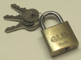 Vorhängeschloss GLIP mit 3 Schlüsseln