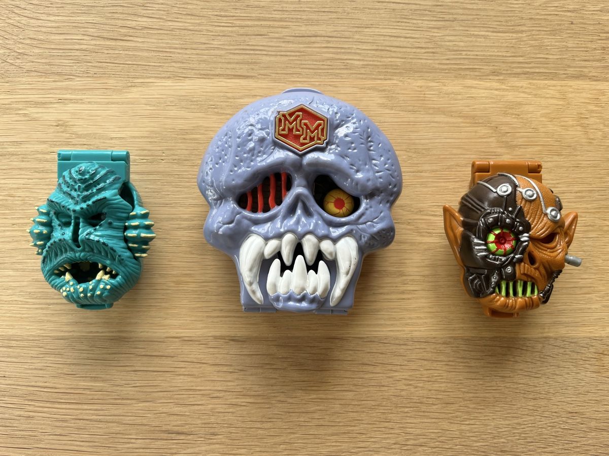 Statuette: 3x Mighty Max Skull Dungeon Bluebird Vintage – Usato da Bigorio venduto da catone82