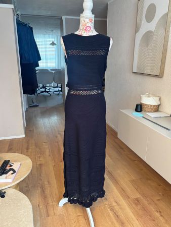 Fabiana Filippi Maxi Strickkleid 100% Baumwolle